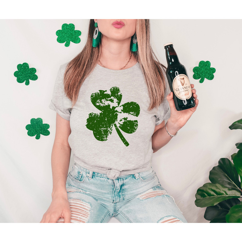 Comfort Retro Lucky St Patricks Day Shirt,Four Leaf Clover Sweatshirt,Lucky Shamrock Shirt,Distressed St Paddys Day Shirts,Shenanigans Squad - 2.jpg