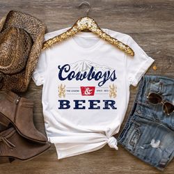 cowboys and beer shirt,cowboy shirt,country music shirt,western shirt,cowgirl shirt,f