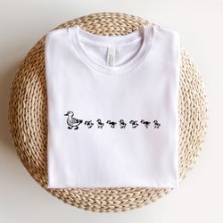 cute ducks shirt, easter crewneck, retro duck shirt, easter shirt, toddler baby duck