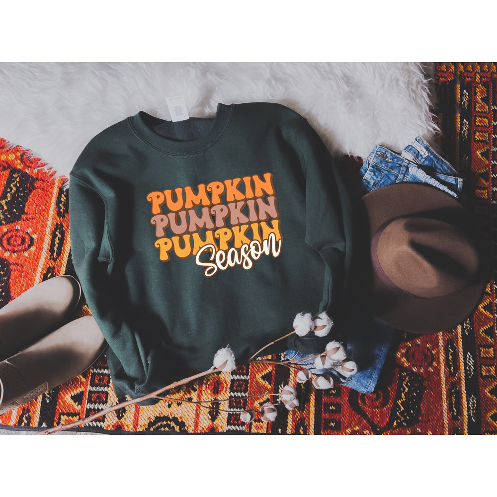 Cute Fall Sweatshirt,Pumpkin Season Shirt,Hello Fall Pumpkin Tee,2022 Happy Thanksgiving,Friendsgiving Vibe,Fall Hoodie,Thanksgiving Dinner - 1.jpg