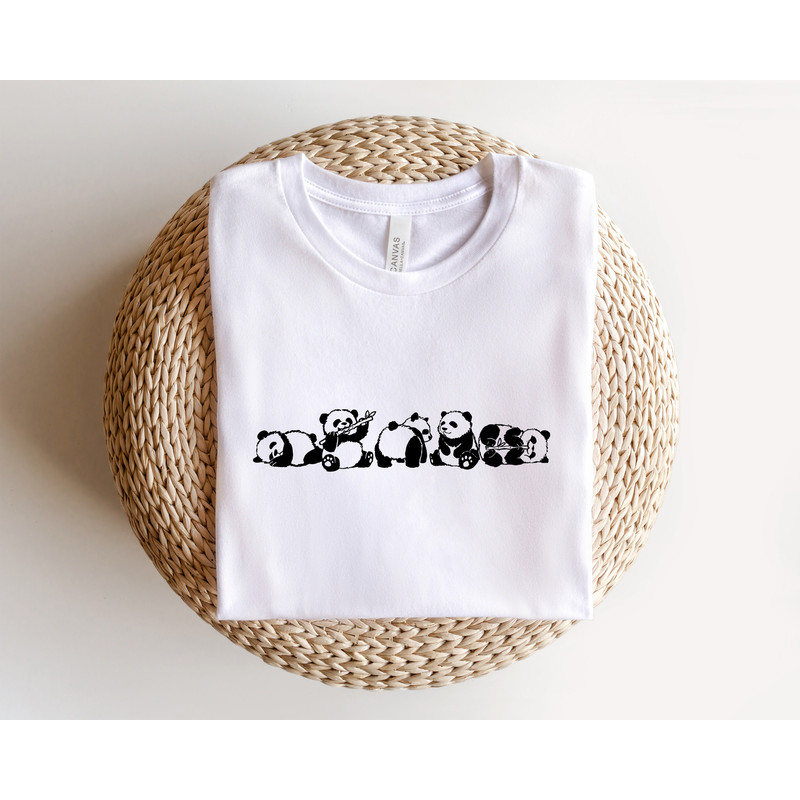 Cute Pandas Shirt, Panda Sweatshirt, Boho Graphic Shirt, Y2k Graphic Tee, Vintage Panda Outfit, Cool Unisex Shirt, This Is How I Roll Pandas - 3.jpg