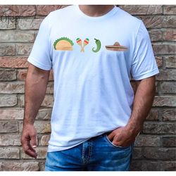 taco, maraca, jalapeno, sombrero shirt, cinco de mayo, sombrero hat happy cinco de mayo shirt, happy 5 de mayo shirt gif