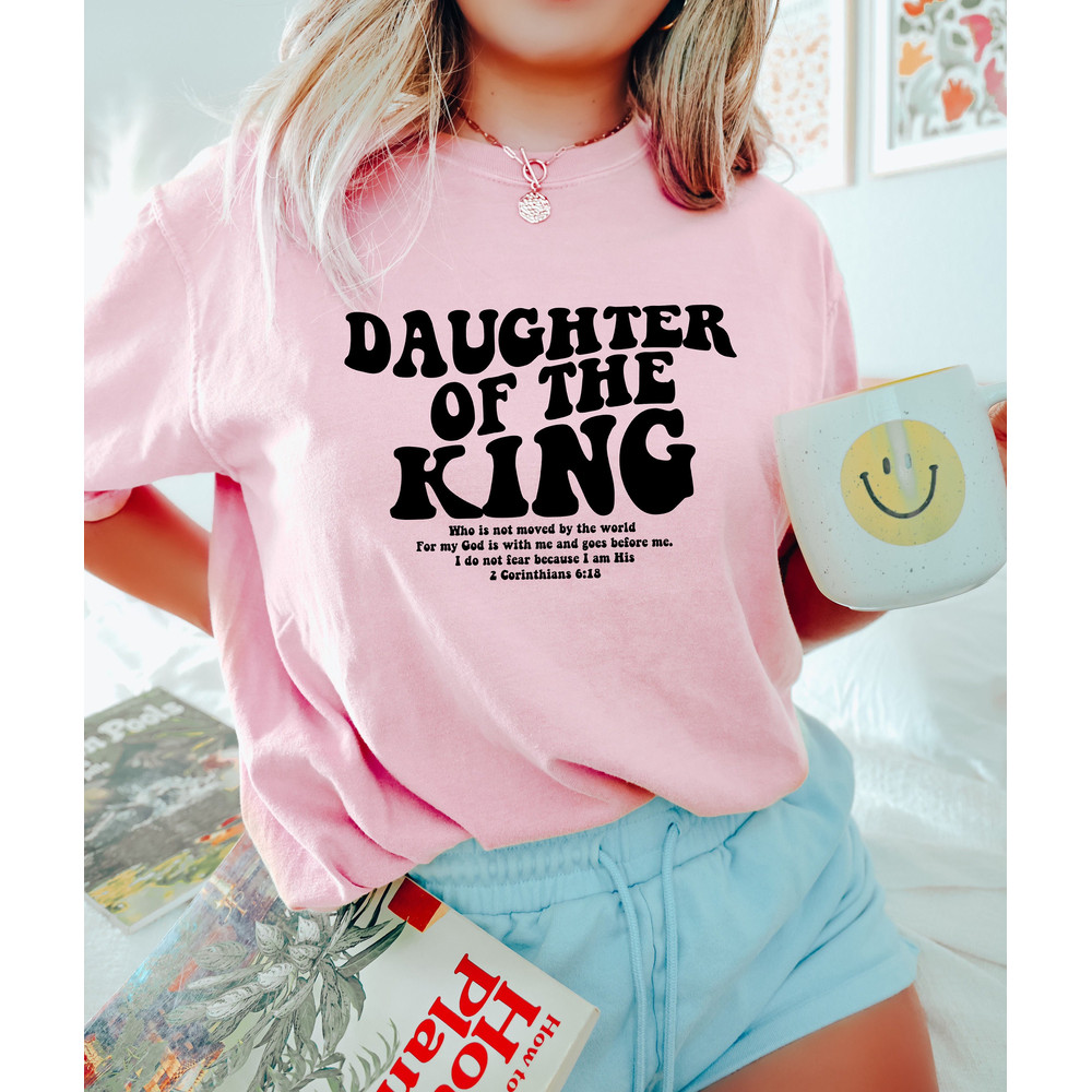 Daughter Of The King Sweatshirt, Aesthetic Christian Sweatshirt, Women's Religious Tee, Bible Verse Sweater, Trendy Inspirational Christ Tee - 2.jpg