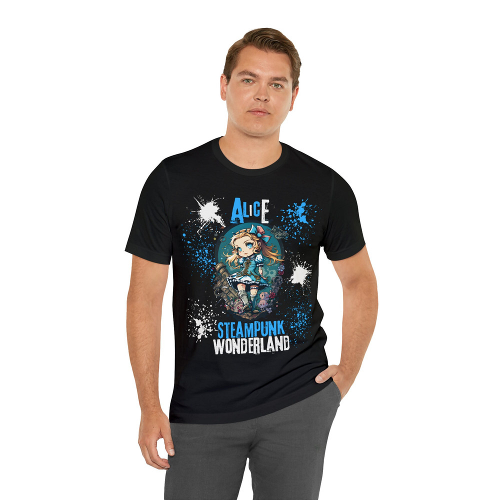 Alice Steampunk Wonderland Shirt, Alice Shirt, Steampunk T Shirt, Anime Style Shirt, Digital Art Shirt, Wonderland Shirt, Crazy Shirt - 7.jpg