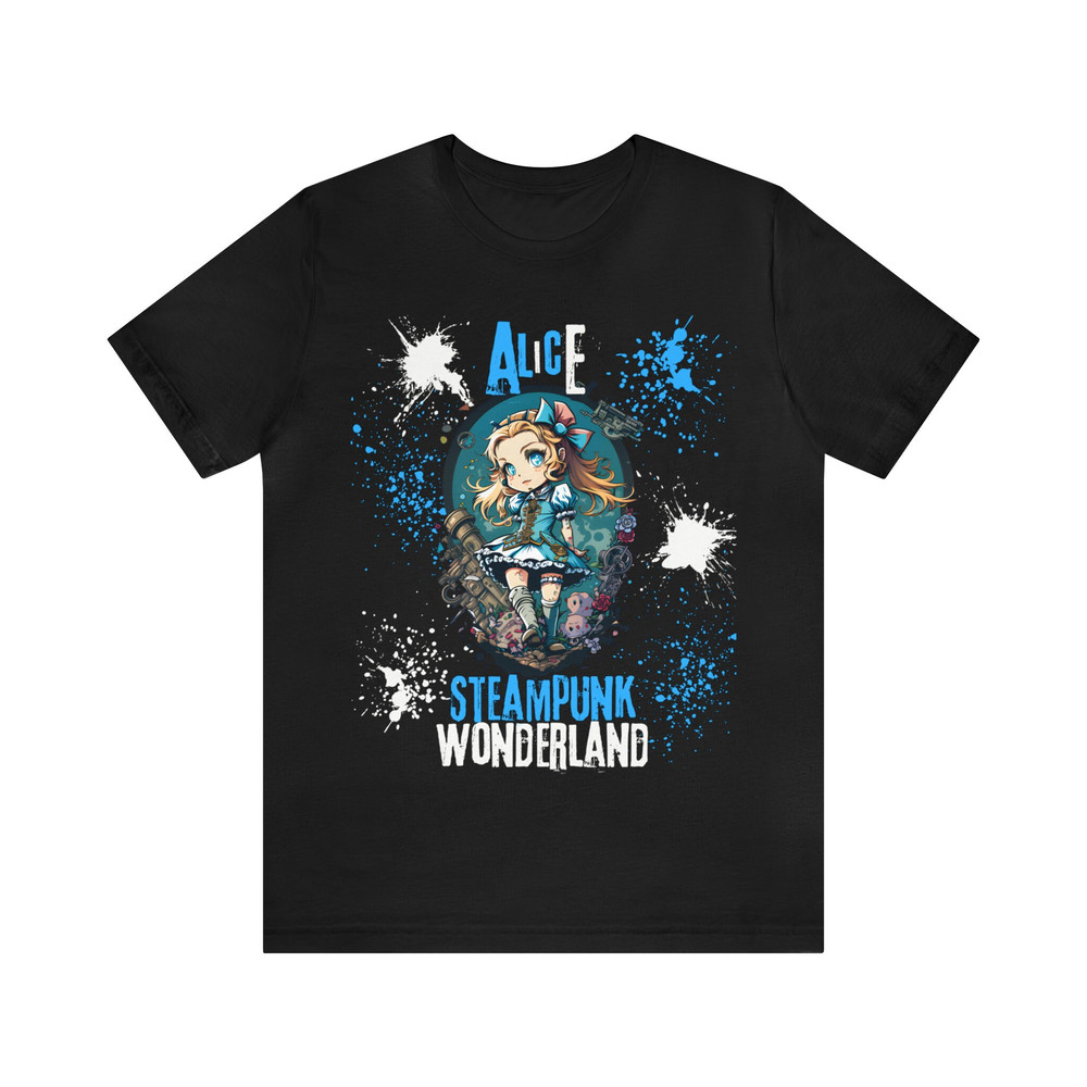 Alice Steampunk Wonderland Shirt, Alice Shirt, Steampunk T Shirt, Anime Style Shirt, Digital Art Shirt, Wonderland Shirt, Crazy Shirt - 9.jpg