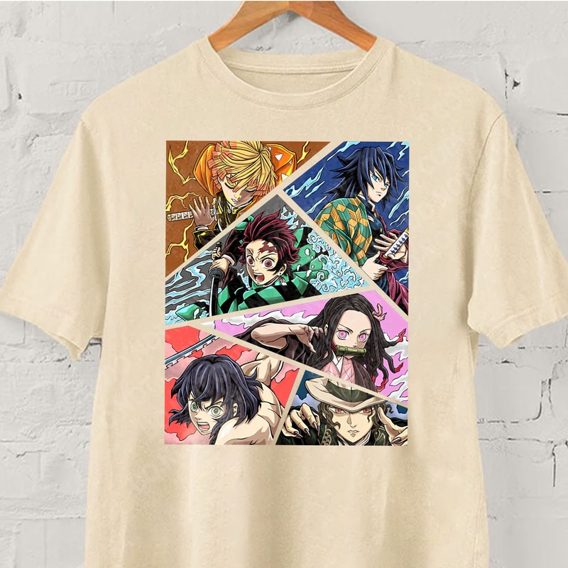 Anime Slayer Tee, Anime Manga Shirt, Anime Clothings, Anime Fan Gift, Harajuku, Japanese Gift, Otaku Lover, Manga Shirt - 1.jpg