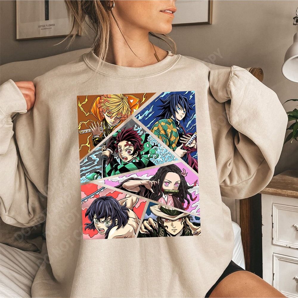 Anime Slayer Tee, Anime Manga Shirt, Anime Clothings, Anime Fan Gift, Harajuku, Japanese Gift, Otaku Lover, Manga Shirt - 5.jpg
