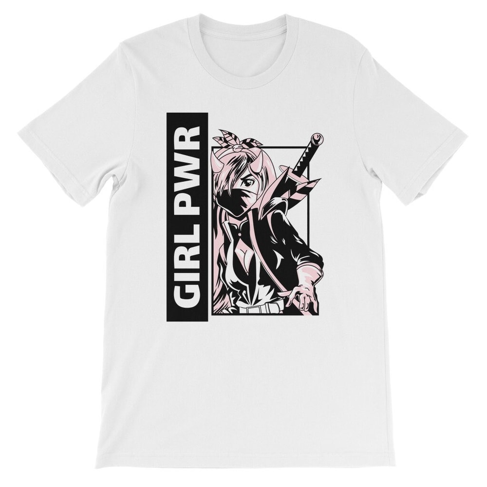 Anime T Shirt, Anime Girl Shirt, Gift for Anime Fan, Gift for Anime Lover, Manga Fan TShirt, Warrior Girl Gang Kids T-Shirt - 3.jpg