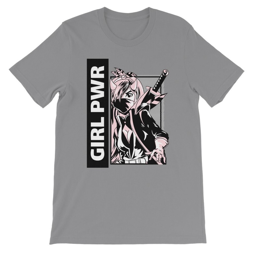 Anime T Shirt, Anime Girl Shirt, Gift for Anime Fan, Gift for Anime Lover, Manga Fan TShirt, Warrior Girl Gang Kids T-Shirt - 4.jpg