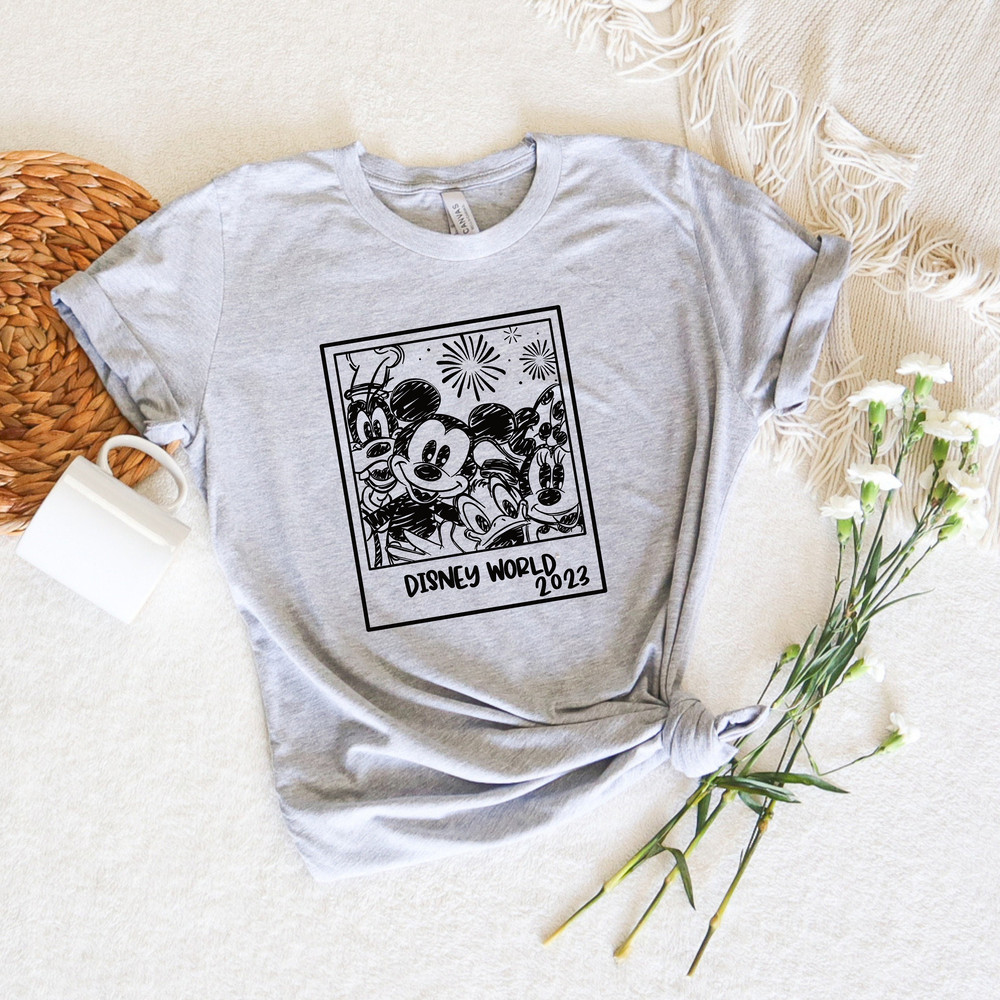 Disney World Shirt For Groups,Disney Shirt,Disney Shirt For Women,Women's Unisex Disney Shirt,Mickey Silhouette Shirt,Mickey And Friends Tee - 2.jpg