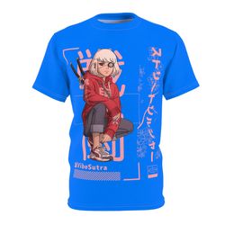 City Ninja Tee (Blue), Graphic, T-shirts  Anime, Men, Women, Men T-shirt , Women T-shirt, street wear, short sleeve, Ani
