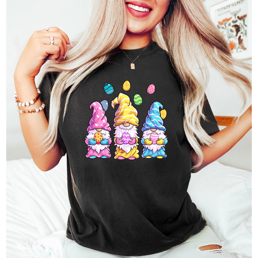 Easter Gnomes Shirt,Easter Eggs Gnomes Sweatshirt,Cute Easter Shirt,Womens Easter Crewneck,Gnomes Eggs Sweatshirt,Egg Hunter Tee,Easter Gift - 1.jpg