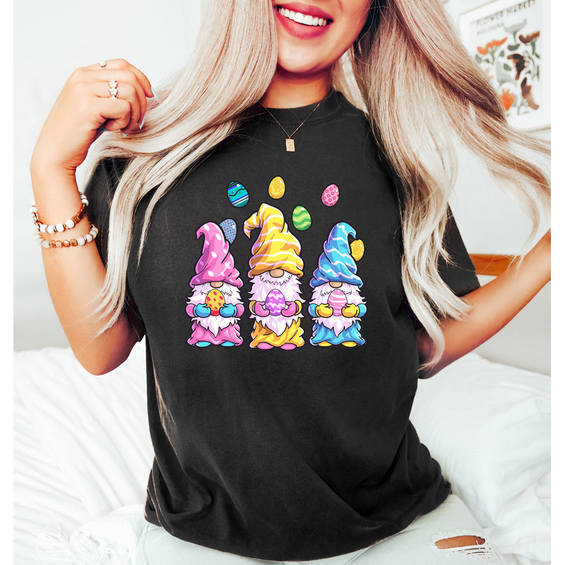 Easter Gnomes Shirt,Easter Eggs Gnomes Sweatshirt,Cute Easter Shirt,Womens Easter Crewneck,Gnomes Eggs Sweatshirt,Egg Hunter Tee,Easter Gift - 1.jpg