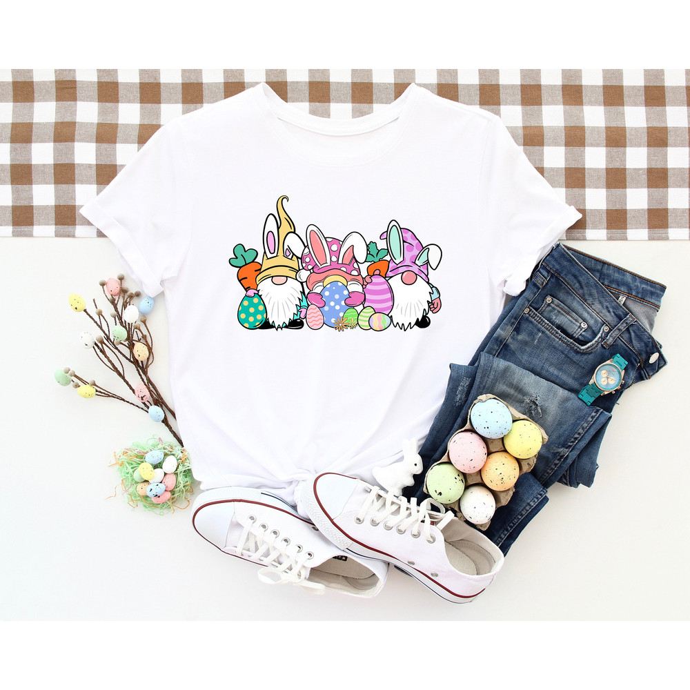 Easter Gnomes Shirt,Gnomes Sweatshirt,Bunny Ears Gnomes Shirt,Toddler Easter Shirt,Family Matching Easter Shirt,Gifts For Easter,Peeps Squad - 3.jpg