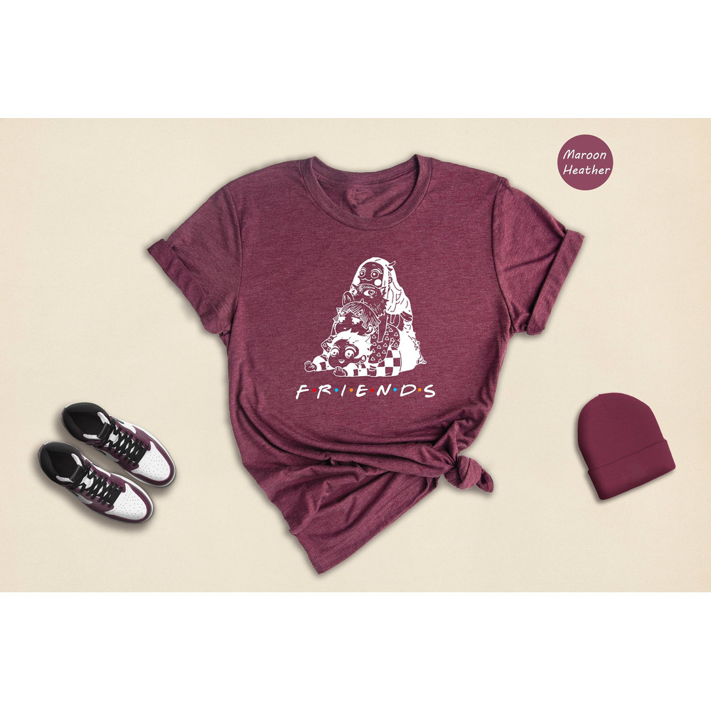 Friends Anime Shirt, Demon T-Shirt, Manga Lover Shirt, Anime Gift Tees, Anime fans, Japanese Cartoon, Japan Anime T-Shirt - 1.jpg
