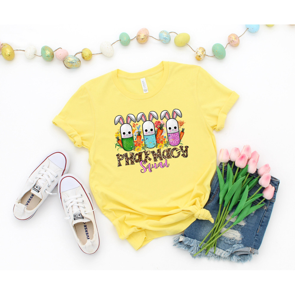 Easter Pharmacy Squad Shirt,Easter Gift For Pharmacist,Funny Easter Sirt,Womens Easter Crewneck,Nurse Easter Shirt,Floral Easter Shirt Gifts - 1.jpg