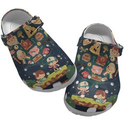 movie sandals, gravity falls clog shoes unisex, movie crocs, gravity falls, gravity falls crocs, cartoon crocs