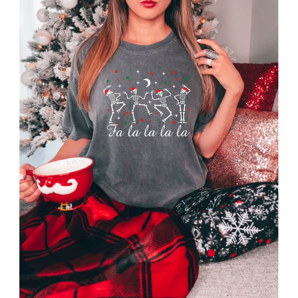 Fa La La Christmas Skeleton Shirt,Christmas Dancing Skeleton Sweater,Funny Christmas Shirt,Merry And Bright Christmas,Chritmas Squad,XMAS - 3.jpg