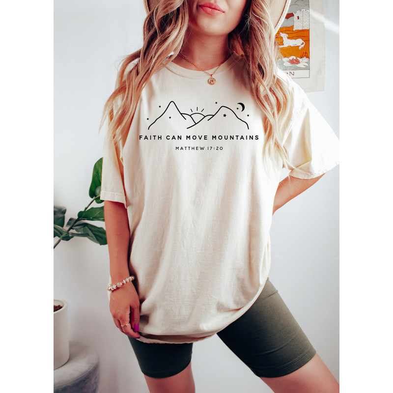Faith Can Move Mountains,Christian Sweatshirt,Cute Bible Verse Tshirt,Motivational Apparel,Gift For Christians,Faith Sweatshirt,Gift For Her - 1.jpg