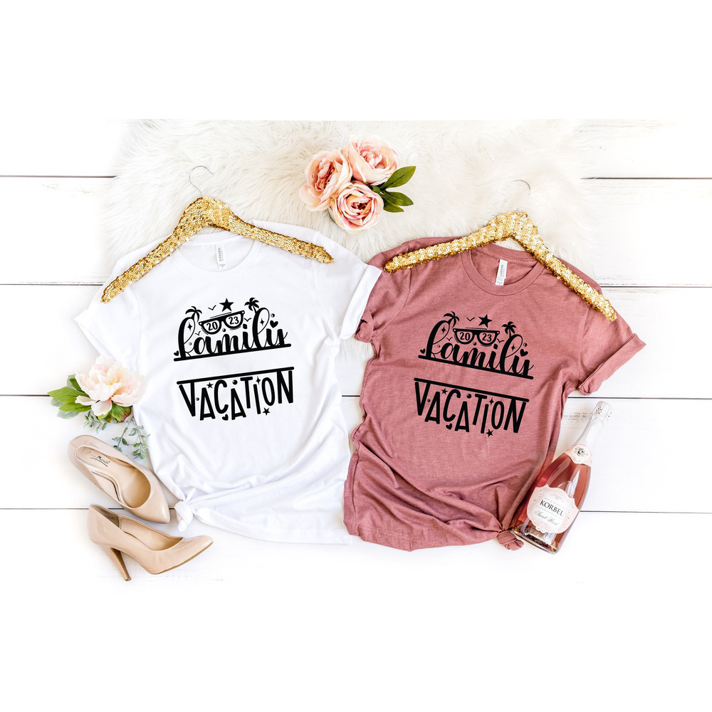 Family Vacation 2023 Shirt, Custom Family Names Vacation Shirt, Girls Trip Shirt, Family Cruise Shirts, Funny Vacation Tee, Summer Squad Tee - 1.jpg