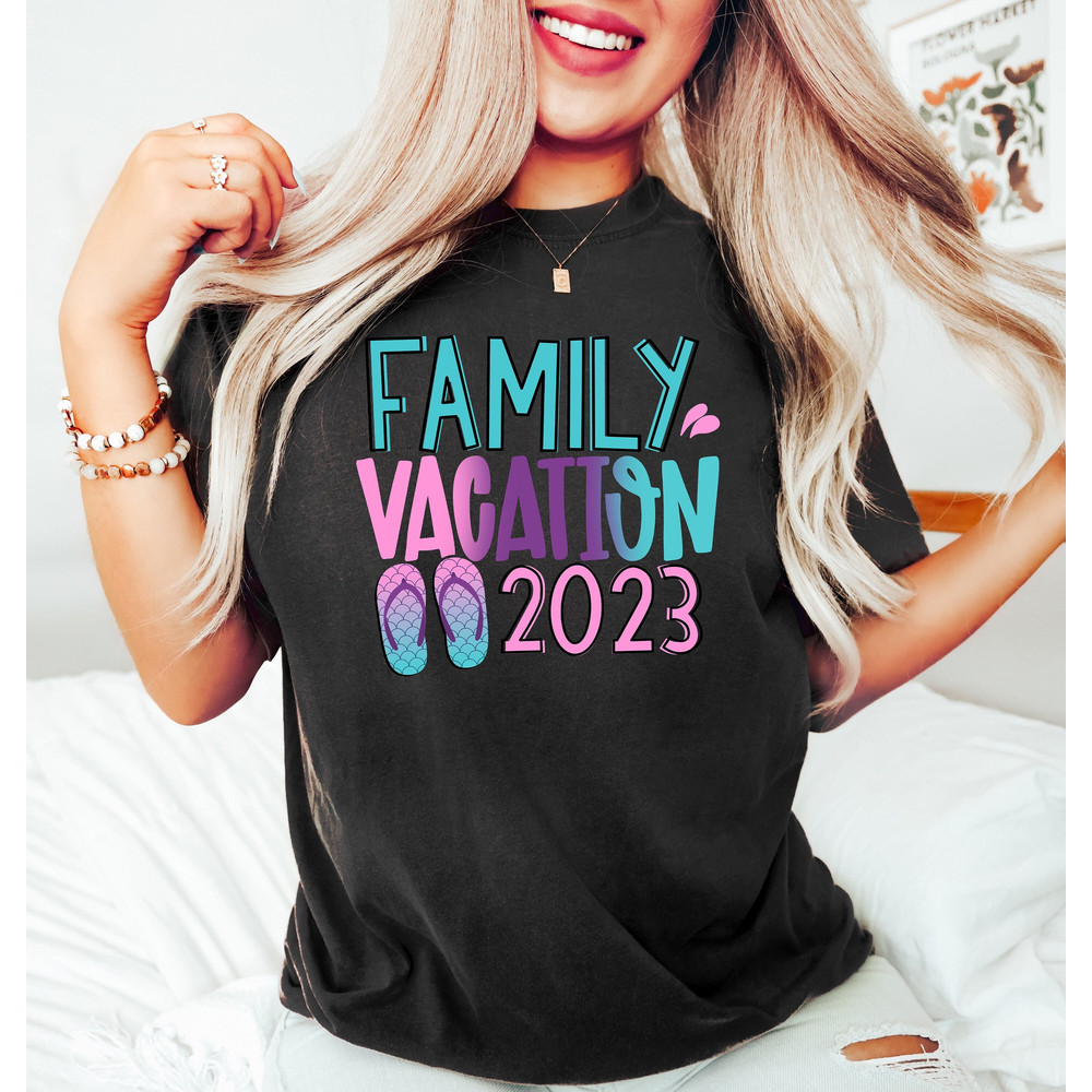 Family Vacation Shirt, 2023 Custom Family Vacation Shirt, Matching Family Trip Tee, Vacay Squad Shirt, Sisters Vacation, Family Cruise Shirt - 1.jpg