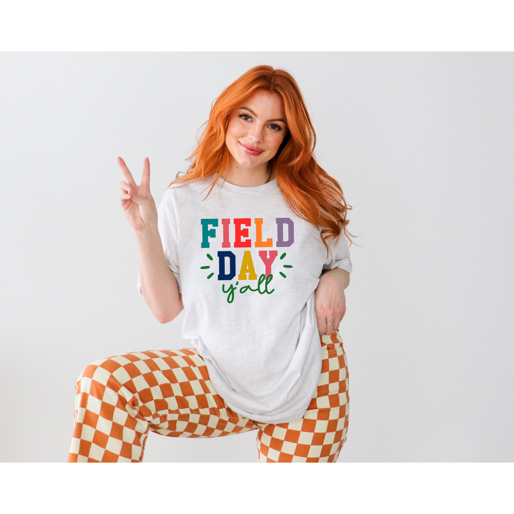 Field Day Y'all Shirt, Happy Field Day Shirt, Groovy Field Day Shirts, Field Trip Shirt, First Grade Shirts, Kindergarten Vibes, School Trip - 3.jpg