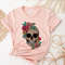 Floral Skeleton Skull Shirt,Skeleton Shirt,Improve Yourself Shirt,Floral Funny Skull Outfit,Floral Skeleton Outfit,Do Something Better Shirt - 1.jpg