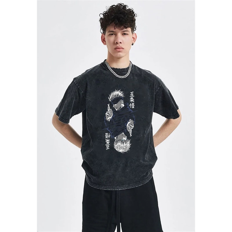 Japanese Oversized Shirts,Anime Japan T-Shirt,Anime Washed Cotton T Shirt,Harajuku Clothing, Unisex Oversized Tee, Gift for her,Gift for him - 2.jpg