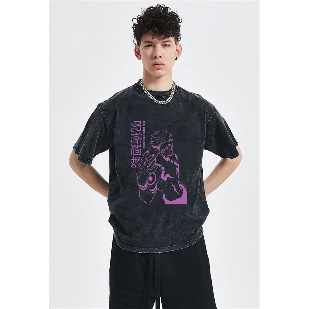 Japanese Oversized Shirts,Anime Japan T-Shirt,Anime Washed Cotton T Shirt,Harajuku Clothing, Unisex Oversized Tee, Gift for her,Gift for him - 2.jpg