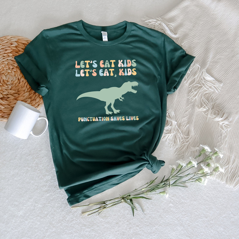 Funny Grammar Shirt, Punctuation Shirt, Eat Kids, English Teacher Shirt, Punctuation Saves Live Shirt, Commas Save Back To School Sweatshirt - 3.jpg