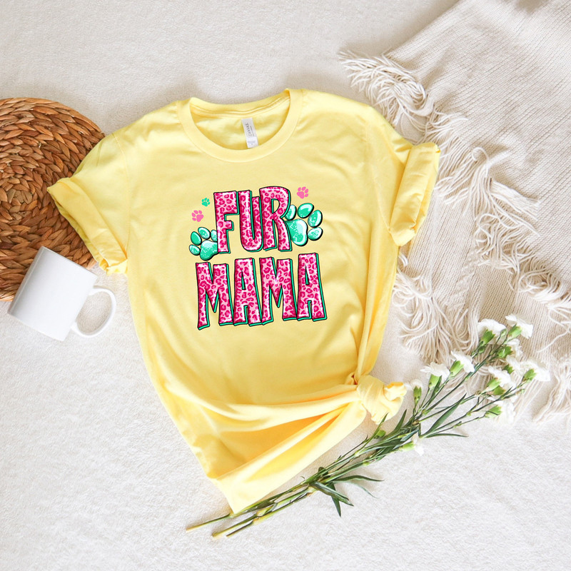 Fur Mama Shirt, Dog Mom Shirt, Happy Mothers Day Shirt, Gift For Dog Mom, Dog Mother Crewneck, Funny Dog Mom Tee, Personalized Dog Mom Shirt - 2.jpg