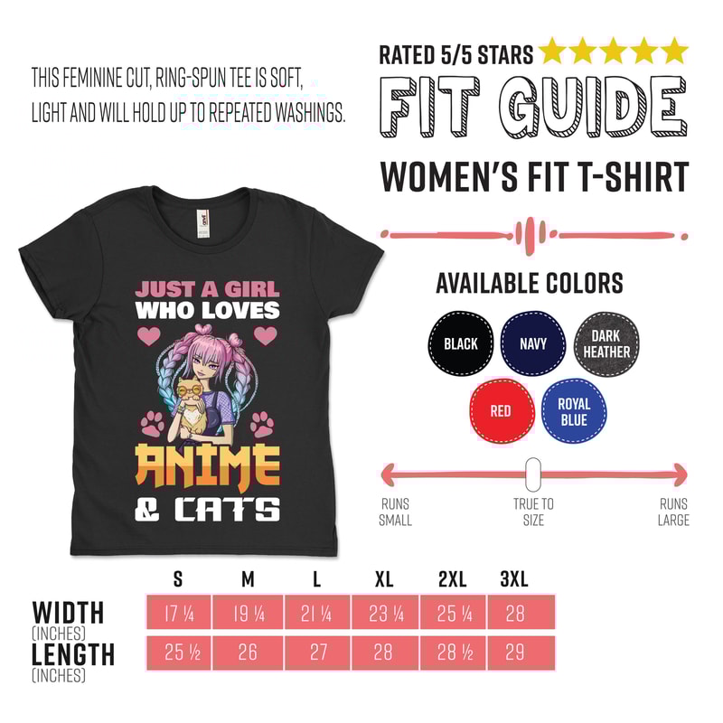 Just A Girl Who Loves Anime And Cats Gift Costume T-Shirt, Best Cat Owner Kittens Kitten Kitty Mom Animals Lover Kawaii Otaku Japanese Japan - 3.jpg