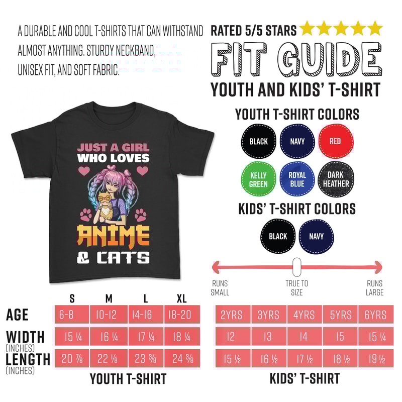 Just A Girl Who Loves Anime And Cats Gift Costume T-Shirt, Best Cat Owner Kittens Kitten Kitty Mom Animals Lover Kawaii Otaku Japanese Japan - 4.jpg