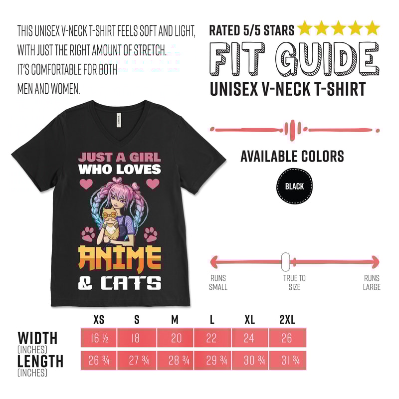 Just A Girl Who Loves Anime And Cats Gift Costume T-Shirt, Best Cat Owner Kittens Kitten Kitty Mom Animals Lover Kawaii Otaku Japanese Japan - 9.jpg