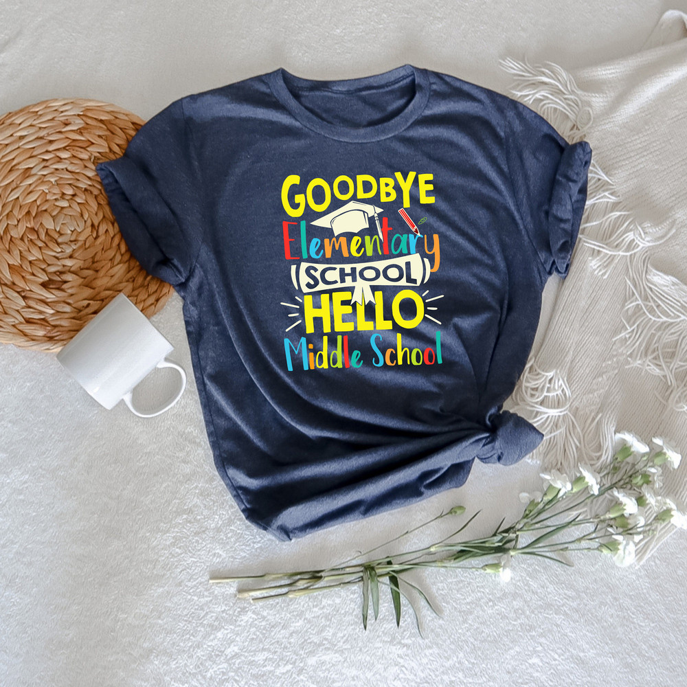 Goodbye Elementary Hello Middle School, End Of School Shirt, Happy Last Day Of School, Groovy School Shirt, Goddbye School Hello Pool Shirt - 2.jpg