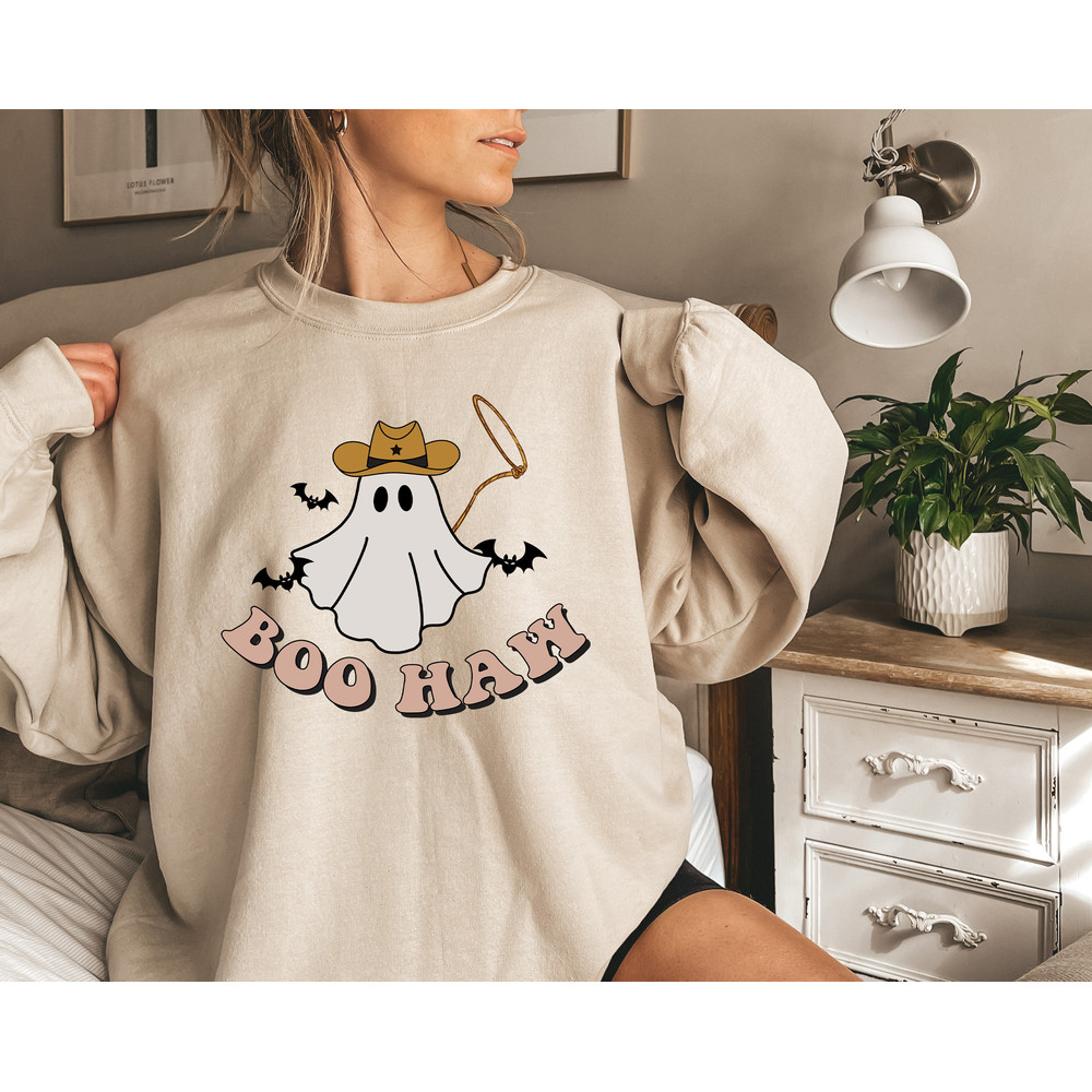 Halloween Boo Haw Shirt,Halloween Sweatshirt,Halloween Shirt,Halloween Vintage Sweatshirt ,Halloween Retro Sweatshirt,Cowboy Halloween Shirt - 2.jpg
