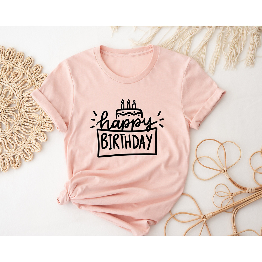 Happy Birthday Shirt, Birthday Cake Shirt, Birthday Party Favor, Matching Birthday Shirts, Birthday Party Shirt, Birthday Gift, Birthday Tee - 1.jpg