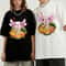 Sushi lovers Axolotl T shirt Axolotl eat ramen Tshirt Relax style shirt Anime look Adults shirts Couple gift Axolotl tees - 1.jpg