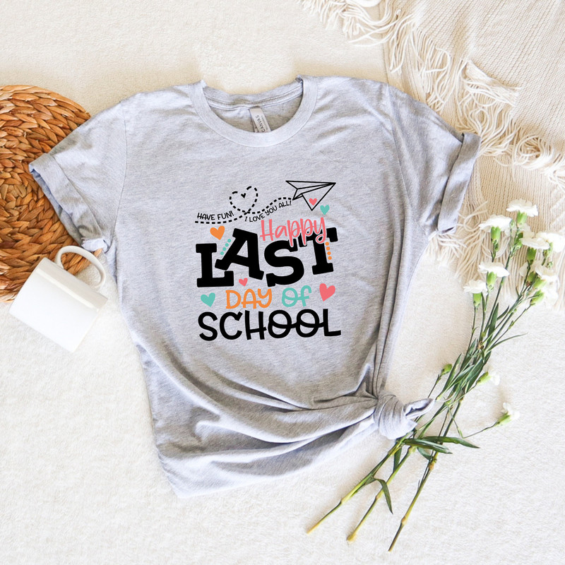 Happy Last Day Of School, Have Fun I Love Y'all Teacher Appreciation Shirt, Rainbow Teacher Gift, Funny Teacher Shirt, End Of School Sweater - 3.jpg