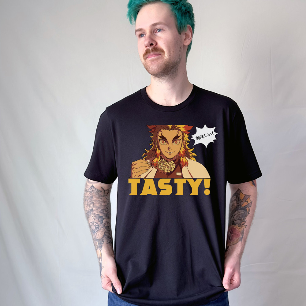 TASTY Anime Shirt, Anime Shirt, Anime Clothing, Anime Gift, Anime Gift for Man, Anime Gift for Him, Anime Gift for Her, Anime Food, Ramen - 1.jpg