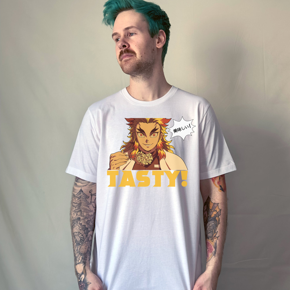 TASTY Anime Shirt, Anime Shirt, Anime Clothing, Anime Gift, Anime Gift for Man, Anime Gift for Him, Anime Gift for Her, Anime Food, Ramen - 2.jpg