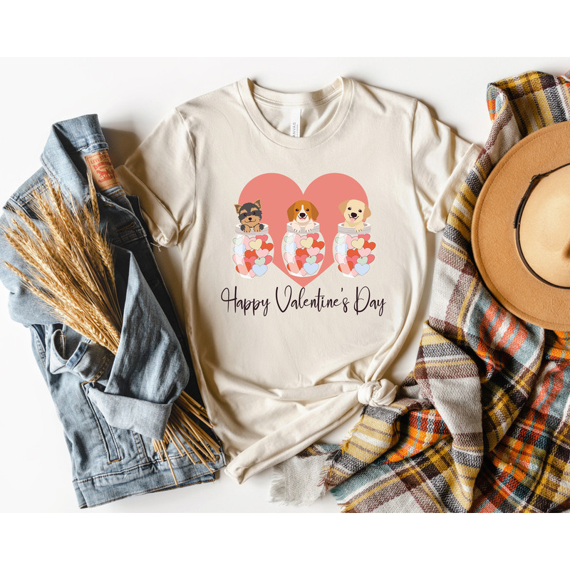 Happy Valentine's Day,My Dog Is My Valentine Shirt,Dog Paw Love Shirt,Dog Sweater,Valentines Day Gift,Gift For Dog Lover,Funny Valentine Tee - 1.jpg