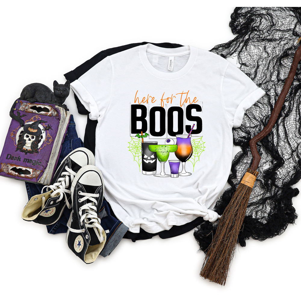 Here For The Boos Shirt,Halloween Scary Glasses Shirt,2022 Funny Halloween Shirt,Halloween Gift,Halloween Party Outfit,Family Halloween Vibe - 3.jpg