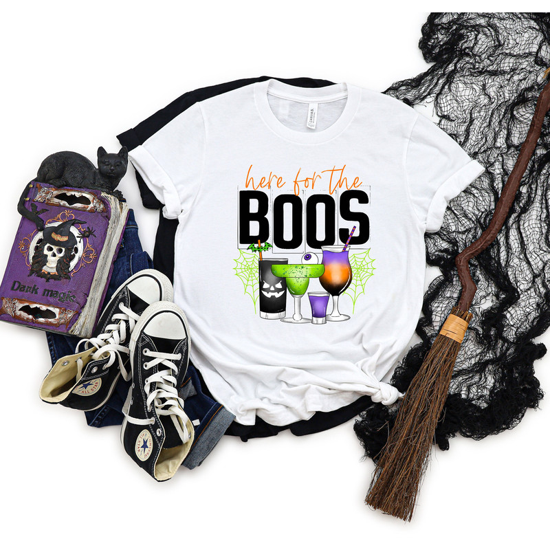 Here For The Boos Shirt,Halloween Scary Glasses Shirt,2022 Funny Halloween Shirt,Halloween Gift,Halloween Party Outfit,Family Halloween Vibe - 3.jpg