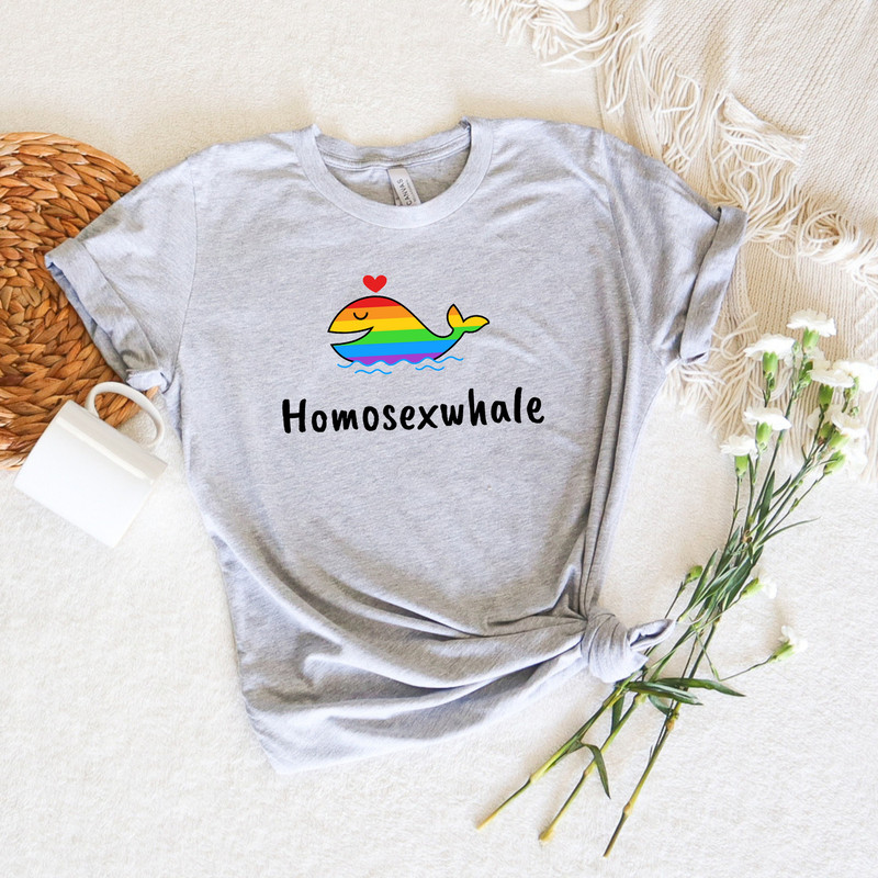 Homosexwhale Shirt,Rainbow Color Gay Whale Shirt,Pride Month Shirt,Queer Shirt,Trans Shirt,Lesbian Shirt,Love Is Love,Pride Ally Sweatshirts - 2.jpg