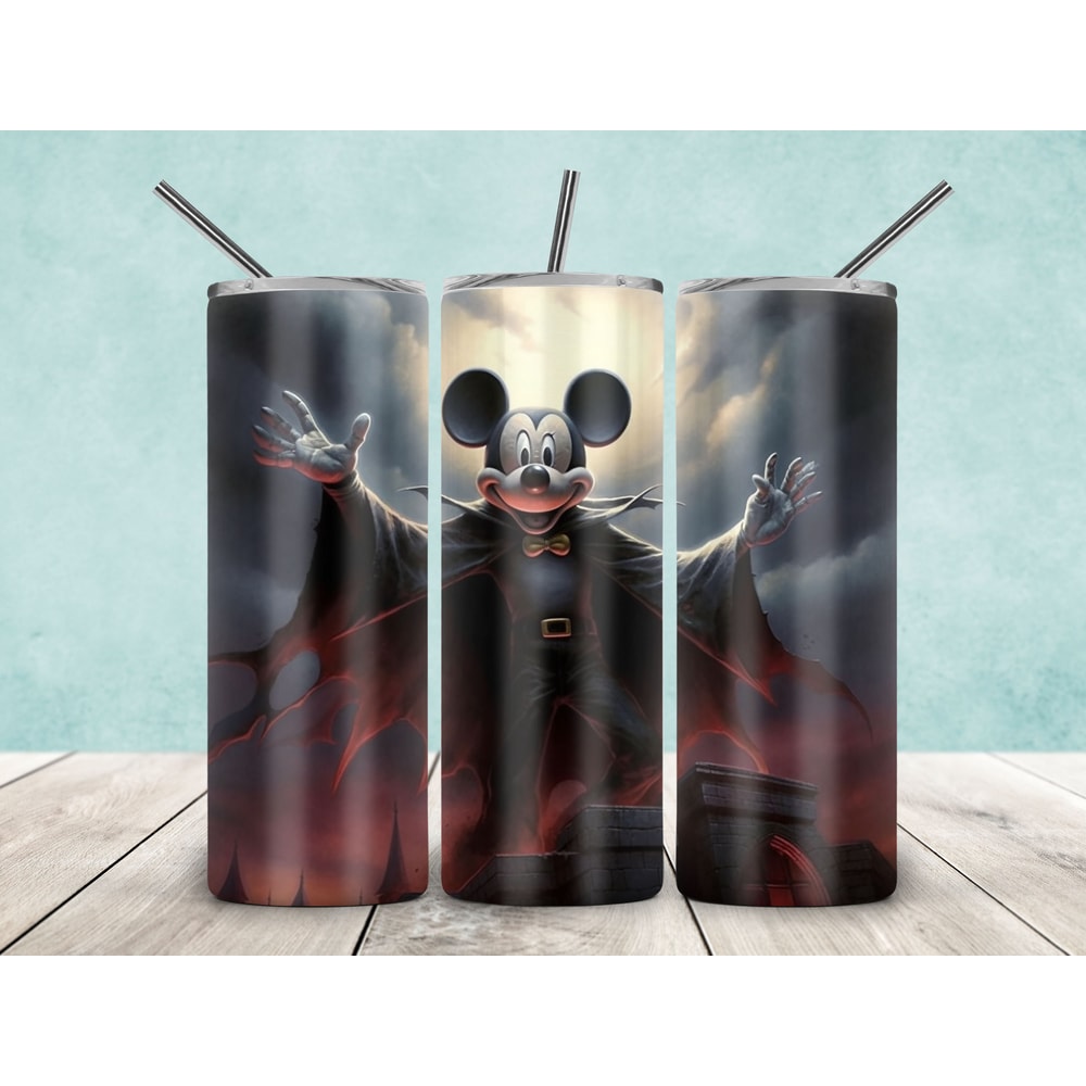 Halloween Mickey 20oz Skinny Tumbler Sublimation, Halloween Tumbler, Dracula Skinny Tumbler Png, 20oz Skinny Tumbler, Tumbler Wrap PNG.jpg