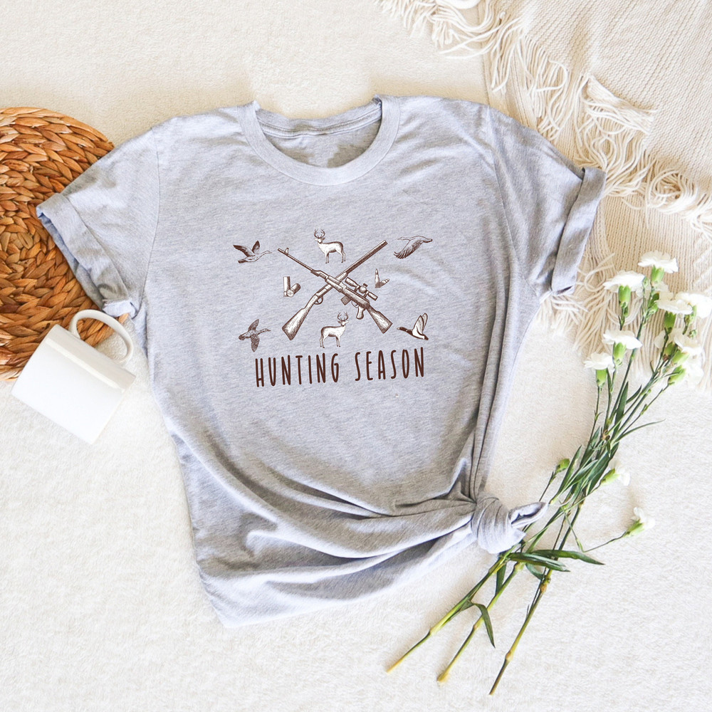Hunting Season Unisex Fitted Tee, Funny Y2K 2000s Style T-Shirt, Funny Sayings Shirt, Pink Aesthetic, Hunting Tshirt, Trendy Right Now, Hunt - 2.jpg