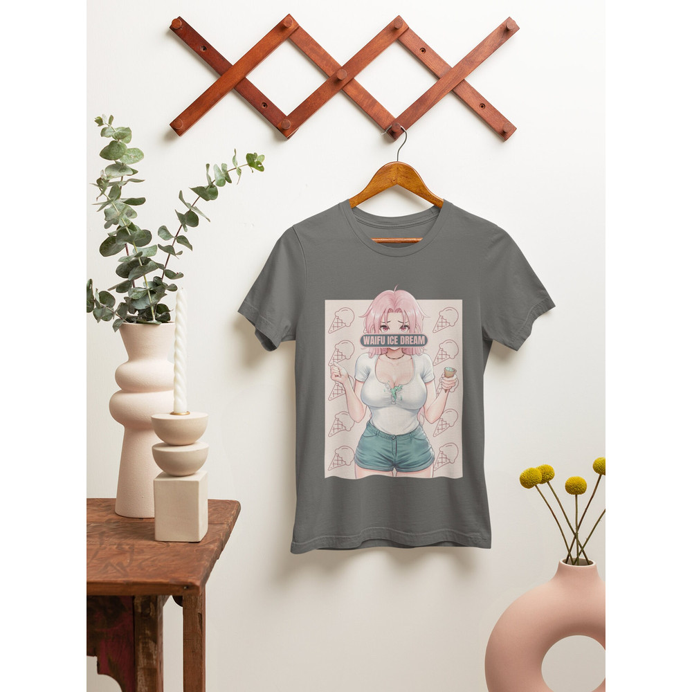 Waifu ice dream T-shirt, Anime shirt, Anime merch, Anime graphic tee, Waifu shirt, Anime lover gift, Manga lover gift, Manga waifu shirt - 6.jpg