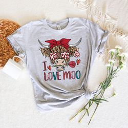 i love moo, moo love shirt, cow valentine shirt, my valentine is my cow, farm cow shirt, f