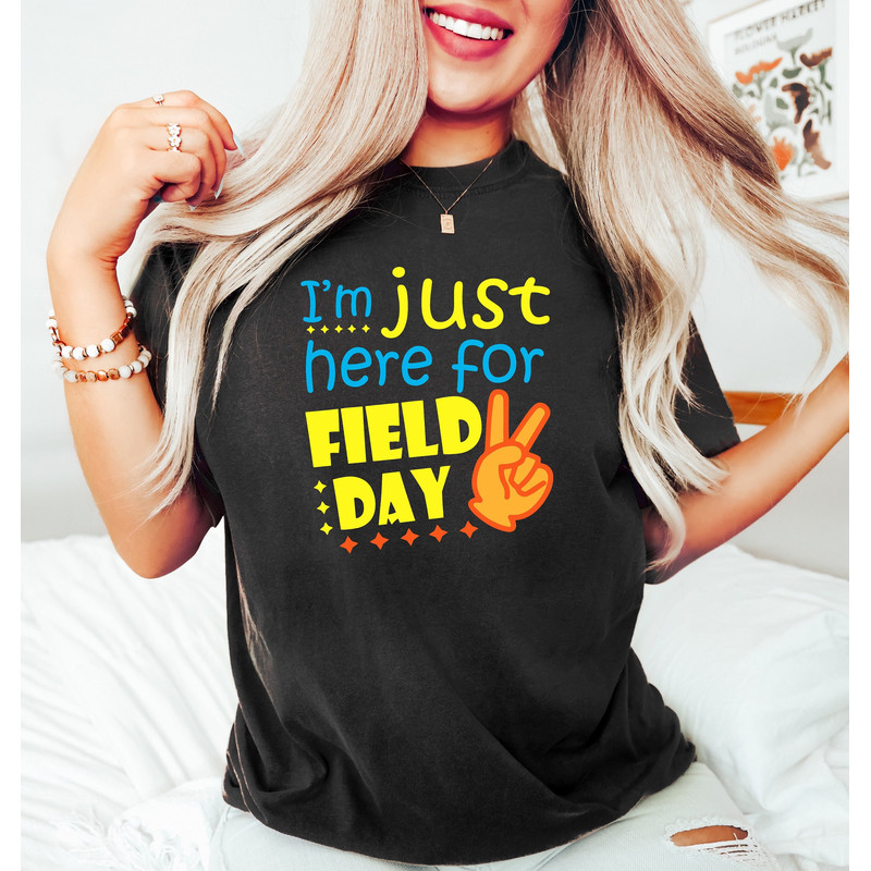 I'm Just Here For Field Day, Happy Field Day Shirt, Groovy Field Day Shirt, Field Day Vibe Shirt, Kindergarten Tee, Happy Last Day Of School - 1.jpg
